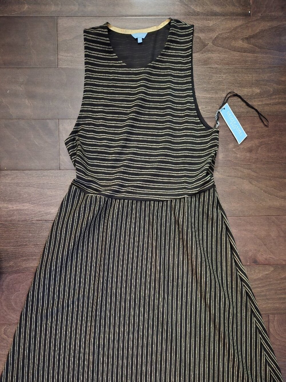 New Draper James XXL black and gold dress